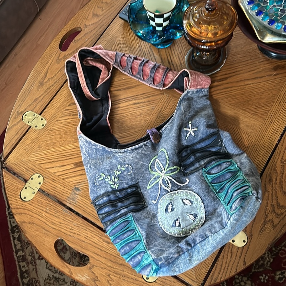 Vintage BOHO Hippie Patchwork Crossbody Hippie Bag